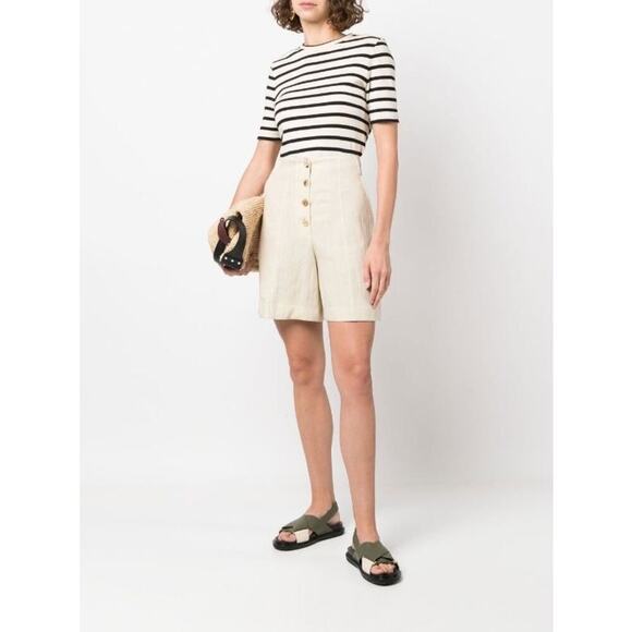 Paul Smith women’s high-waist linen shorts size 8 - Picture 2 of 8